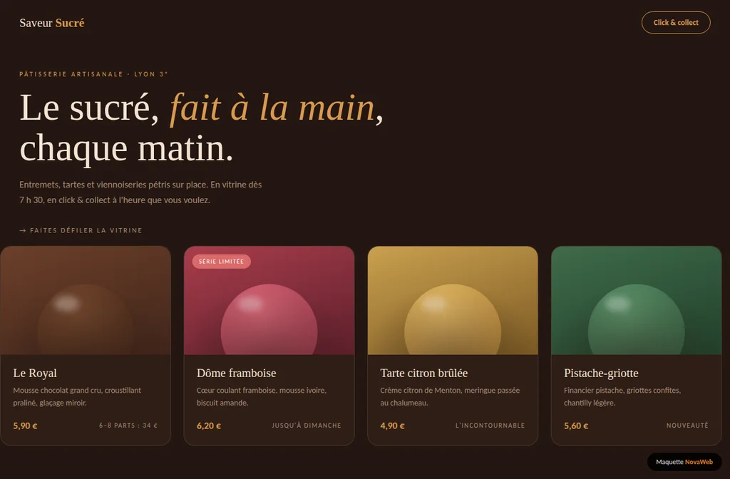 Maquette Saveur Sucré